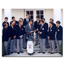President George Bush and the Ryder Cup Team